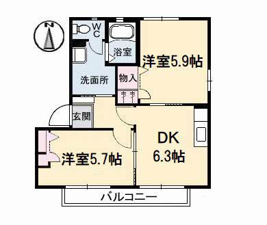 ヴィラージュマルイ　Ａ棟 間取り