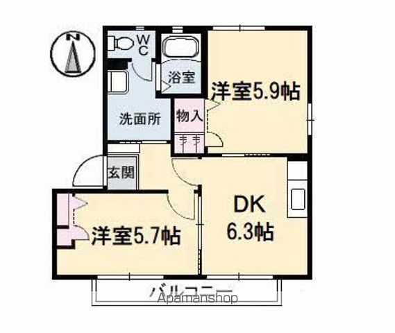 ヴィラージュマルイ　Ａ棟 間取り