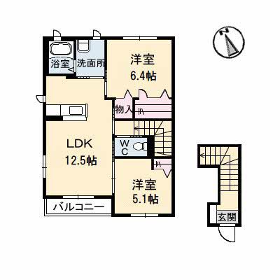 シャーメゾンエーデルハイム　Ｄ棟 間取り