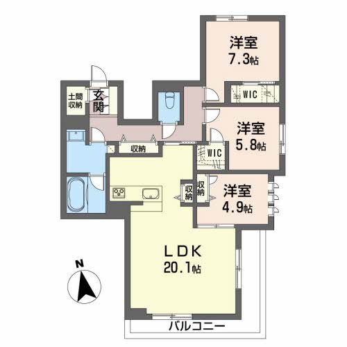 グランフォーレ蔵本ＢＥＬＳ認証 間取り