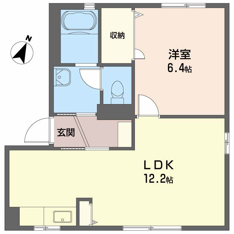リッシュ良庵　Ⅰ 間取り