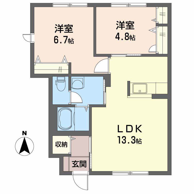 シャーメゾンＫ　Ｃ棟 間取り