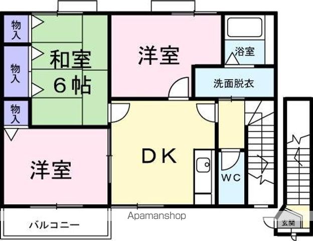 ハッピースクエアー　Ⅲ 間取り
