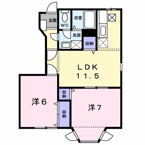 ＥＳＰＯＩＲ　ＫＵＲＯＤＡ 間取り