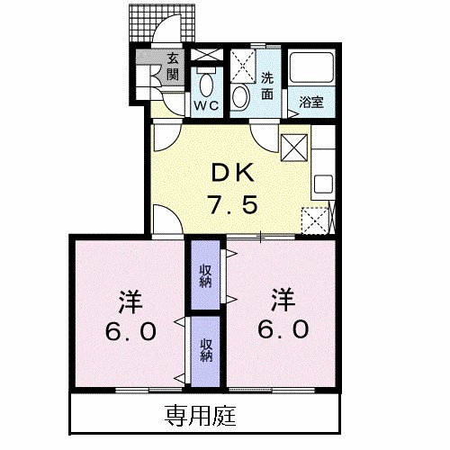 ソレイユ・ルヴァンＢ 間取り