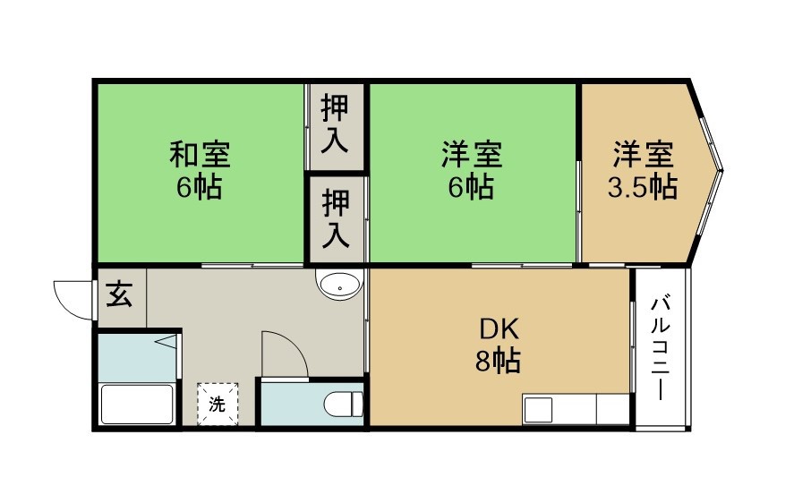 渭東ハイツ 間取り