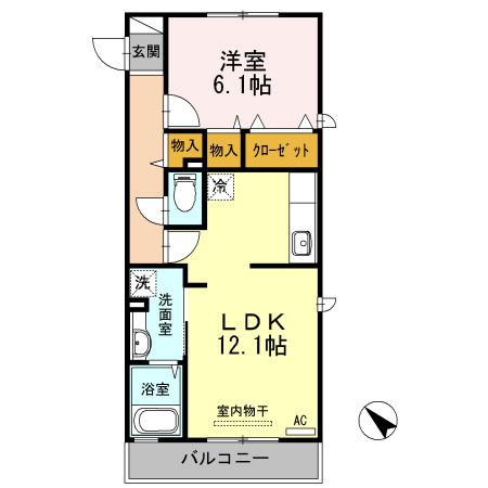 アーベイン田宮 間取り