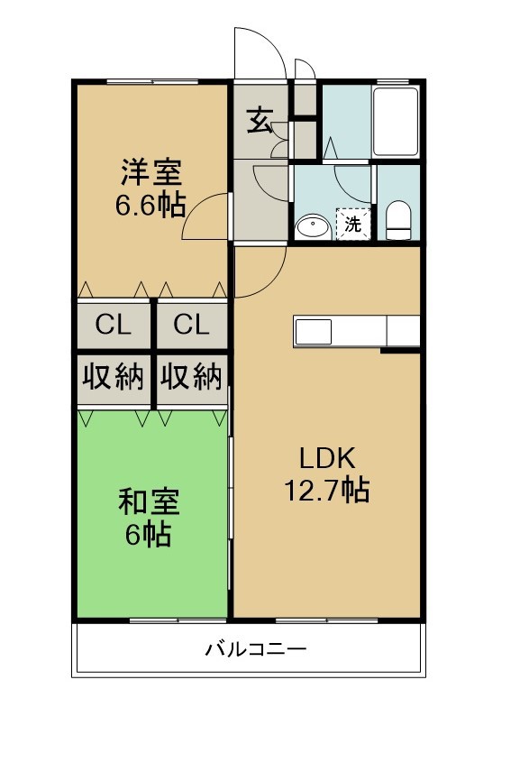 コスモパートⅡ 間取り