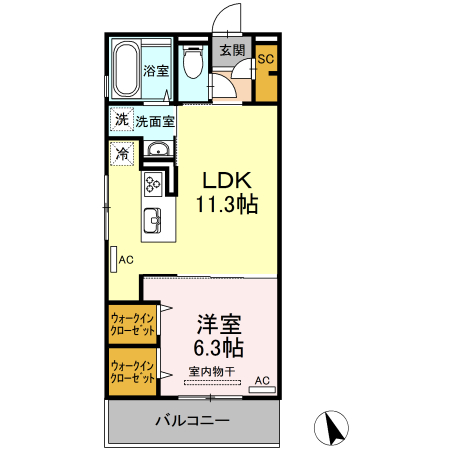 アーベイン沖浜 間取り