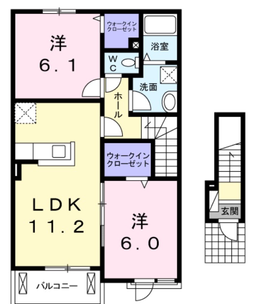 サンシーブルＡ 間取り