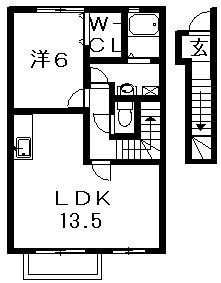 エスベランサハイツⅠ・Ⅱ 間取り
