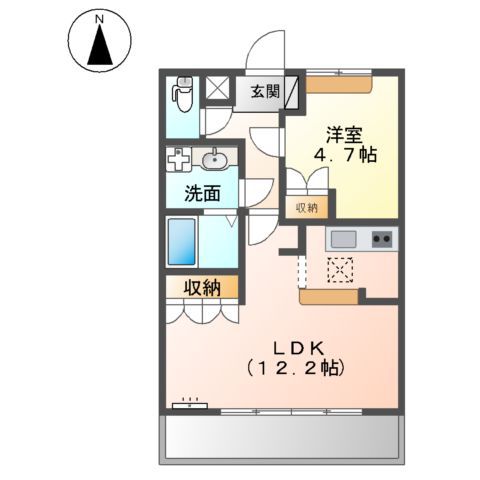 コートヴェール中島田Ⅱ 間取り