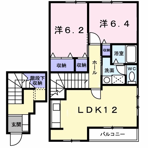 サンシェール　Ａ 間取り