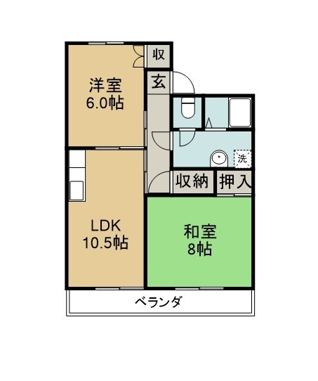 セジュール濱田 間取り