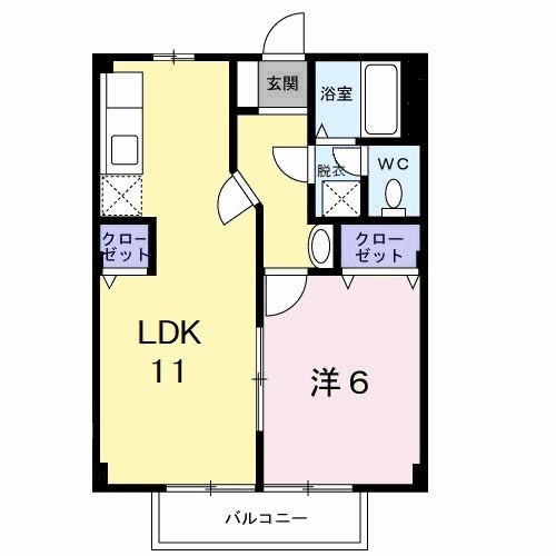 シャルマン北島　Ａ 間取り