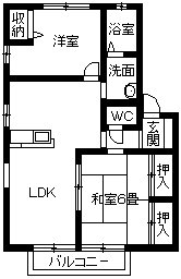 イーストコート春日Ａ・Ｂ・Ｃ 間取り