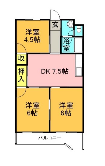 コーポサンライズ 間取り