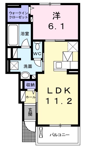 グレイスフル江川　Ｃ 間取り