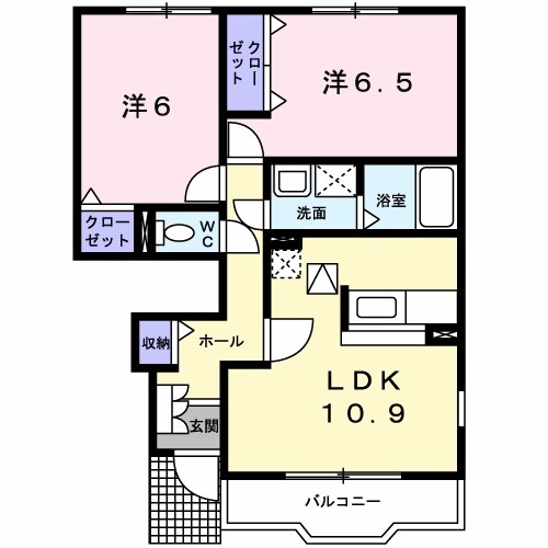 アルドーレ　Ｂ 間取り