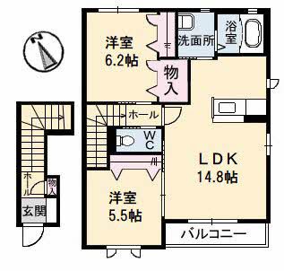 サニーコート　Ｂ棟 間取り