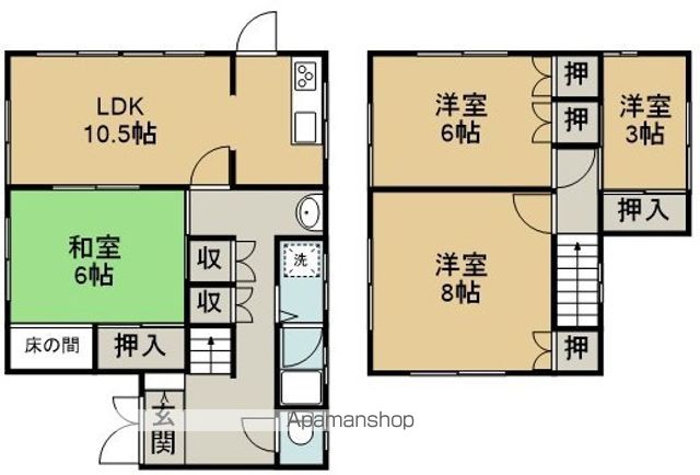 山城町一戸建て 間取り