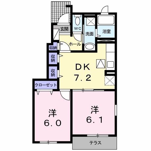 フォレスト　ヴィラＡ 間取り