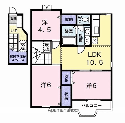 アムール・ハザカＣ 間取り