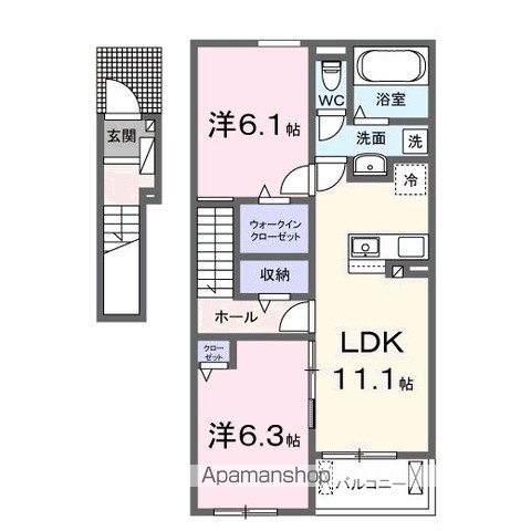 アルシャムス　Ⅰ 間取り