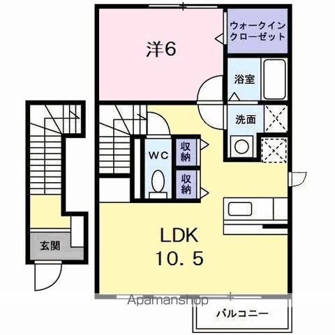 メゾン・コモド　Ｂ 間取り