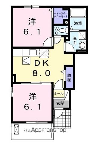 ルーベル鴨島Ａ 間取り