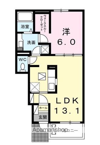 クラール吉野川　Ｂ 間取り