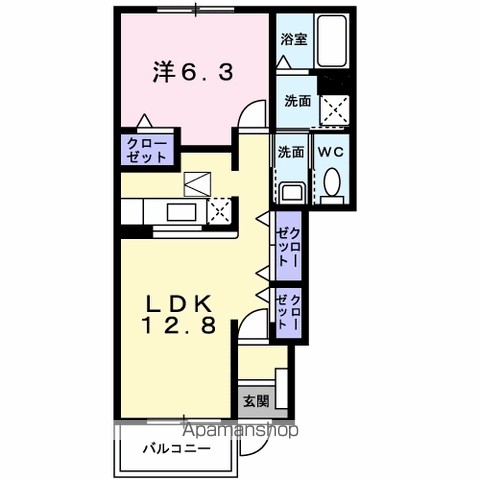 コスミオン　Ｄ 間取り