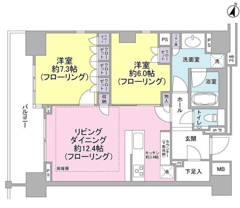 ブランズ渋谷常盤松 間取り