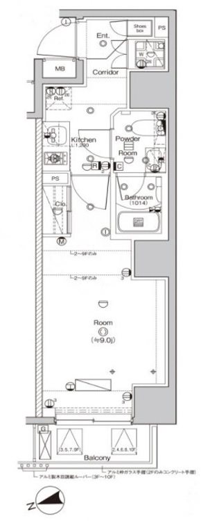 シーフォルム外苑前 間取り