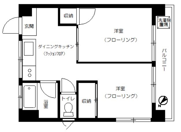 司コーポ 間取り