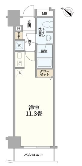 クレアール赤坂 間取り