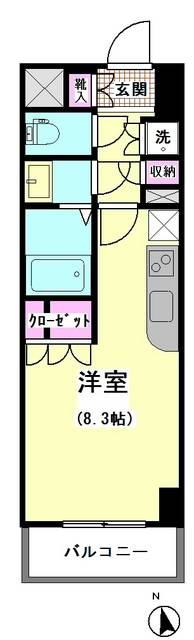 エスティメゾン大井仙台坂 間取り