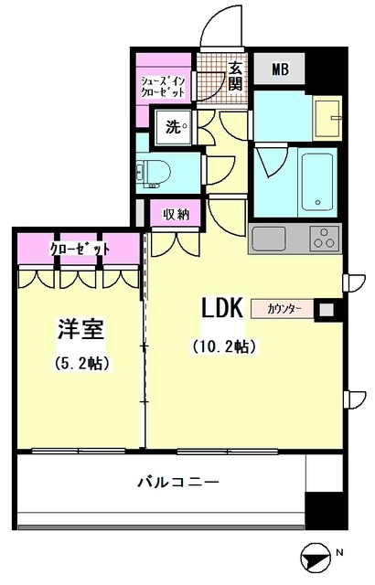 エスティメゾン大井仙台坂 間取り