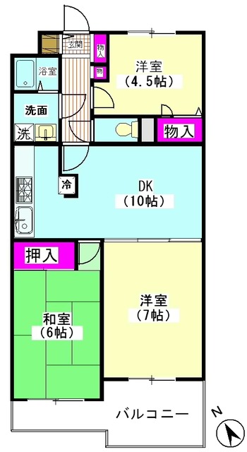 エバーグリーンコート 間取り