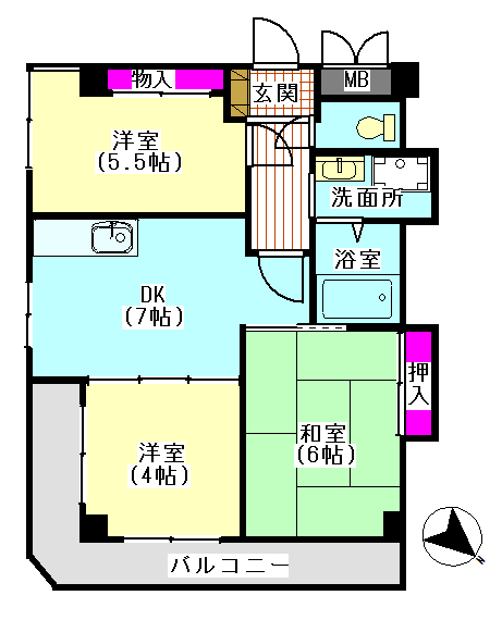 ソシアルハイツ 間取り