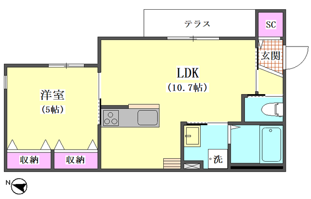 Duo Wakaba East 間取り