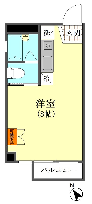 3Dアパートメント 間取り