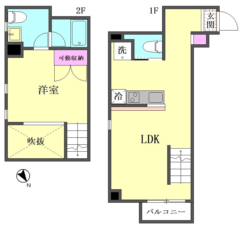 3Dアパートメント 間取り