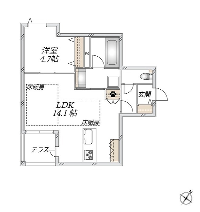 Grand Nobie Omori 間取り