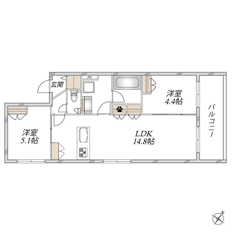Grand Nobie Omori 間取り