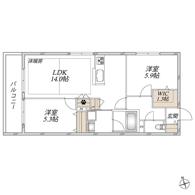 （仮称）羽田1丁目メゾン 間取り