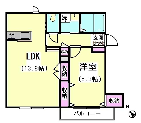 ヴァンベール大森Ⅰ 間取り