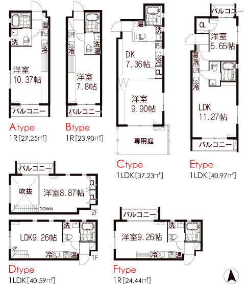 レジデンス神楽坂 間取り