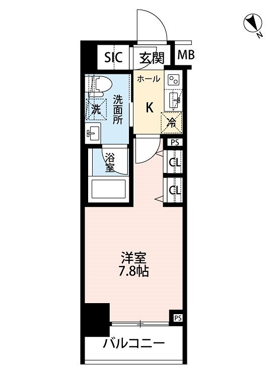 福岡県福岡市博多区博多駅東１丁目 間取り