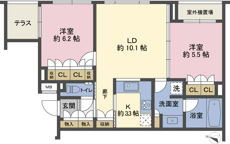 開発林健コミュテスト店 間取り